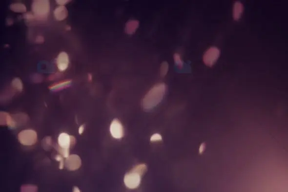 Soft Glowing Bokeh Particles with Warm Tones
