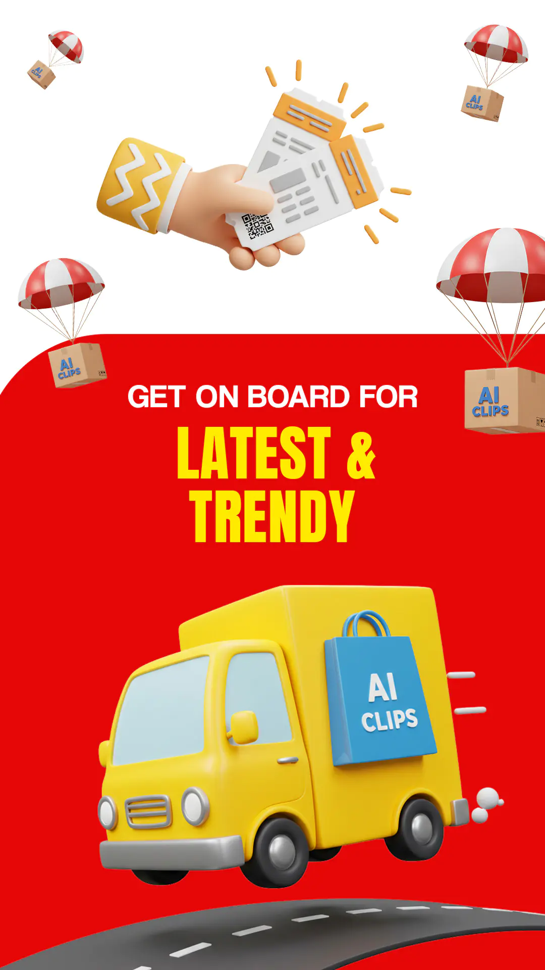 AIClips Trendy Delivery Promo Banner