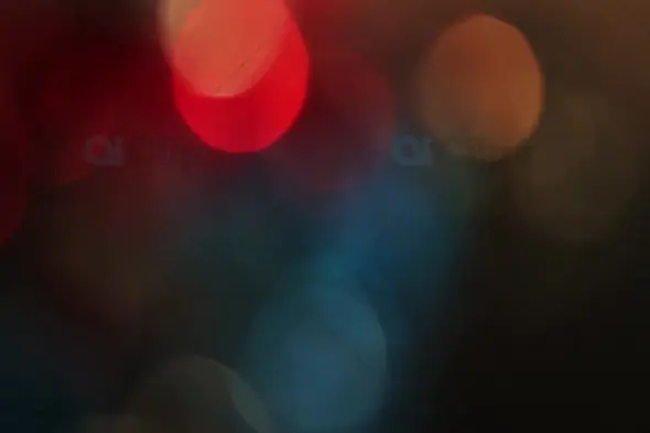 Moody Red, Blue, and Gold Bokeh Lights for Cinematic Motion Graphics