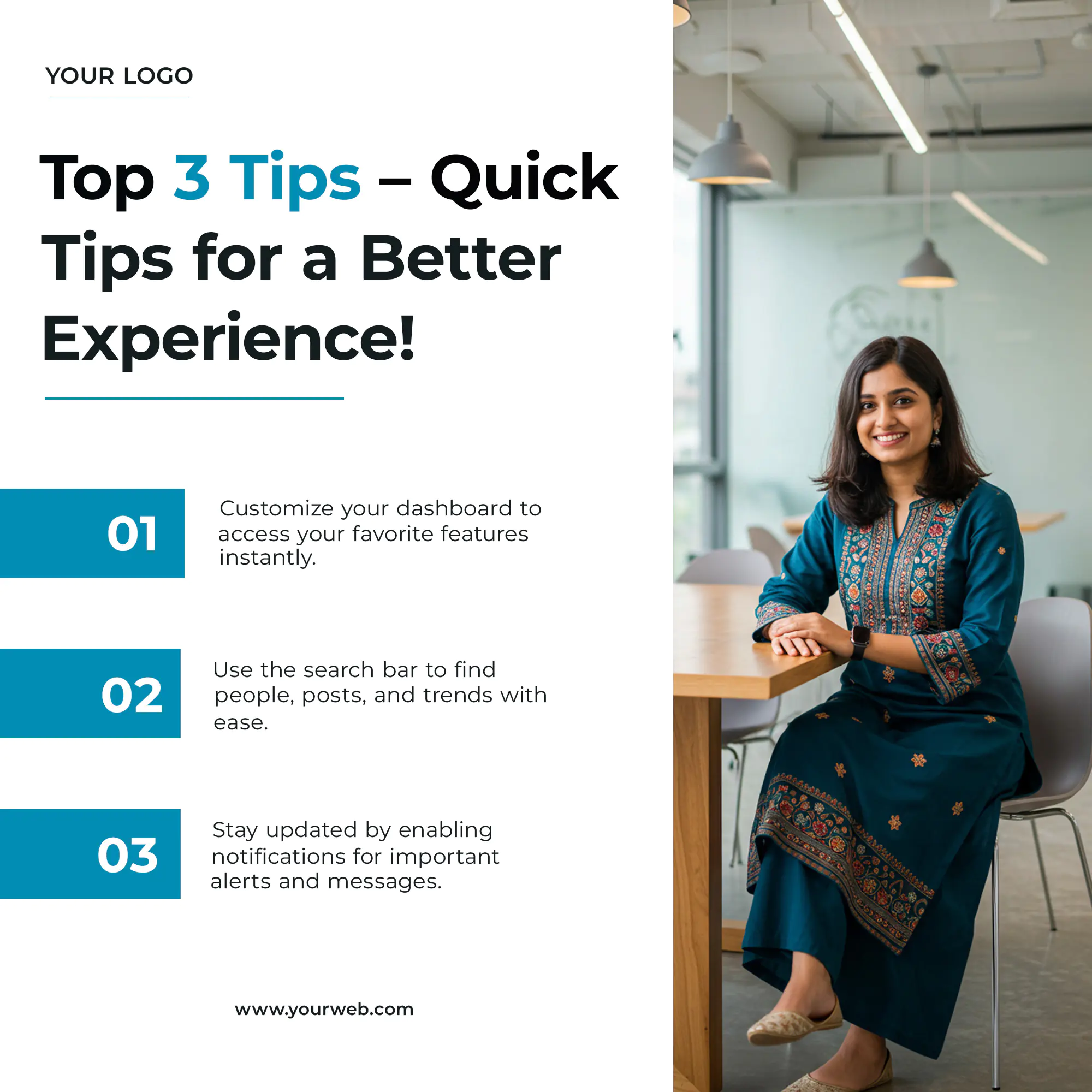 Modern Business Tips Template