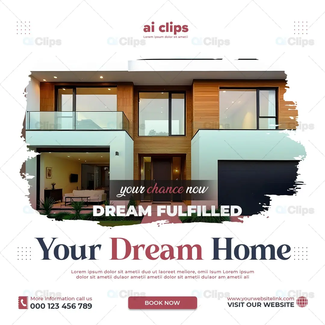 Dream Home Real Estate Promotion PSD Template