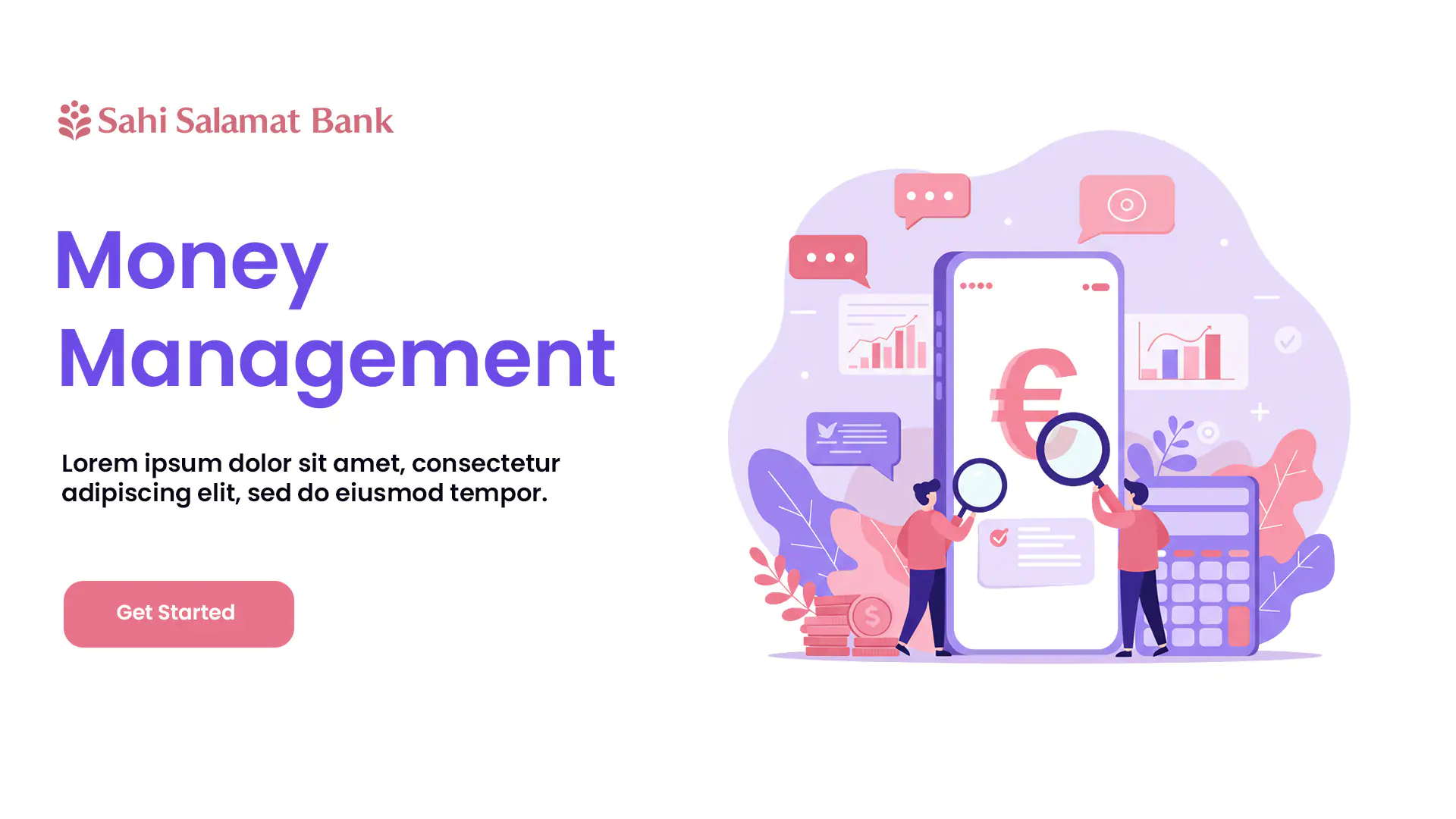 Digital Money Management Landing Page