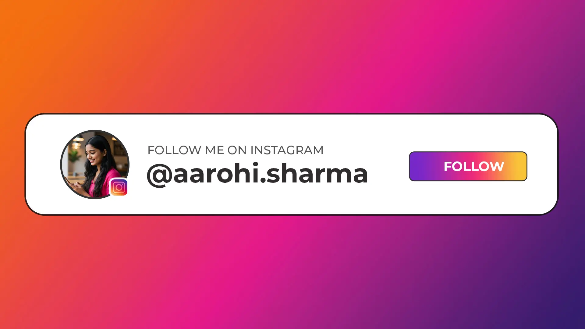 Instagram Follow Button Template