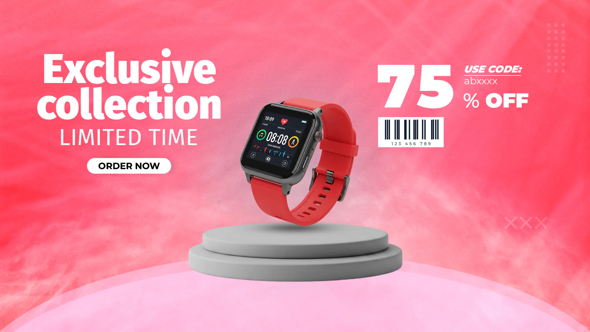 Smartwatch Sale Promotion Template