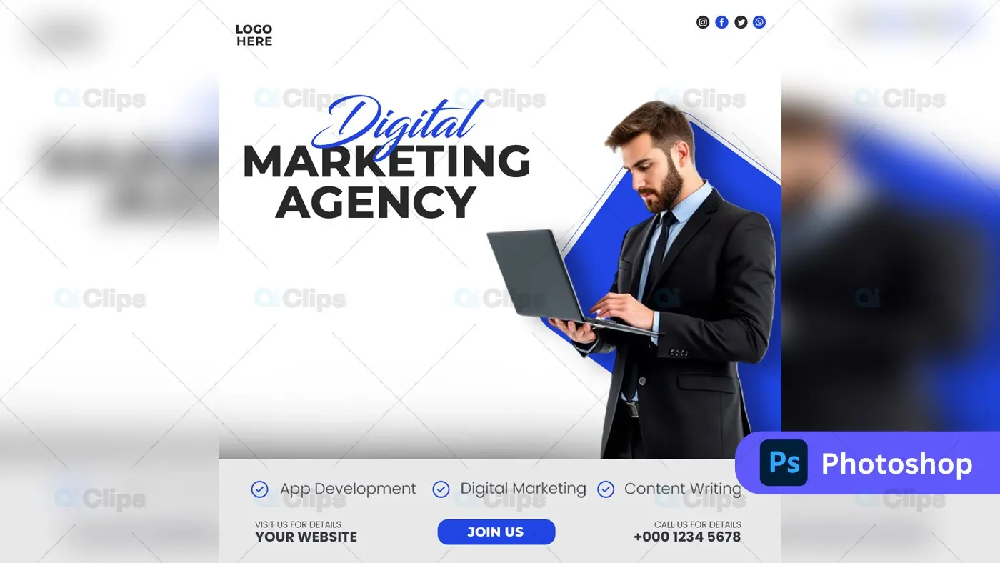 Digital Marketing Agency Ads Template