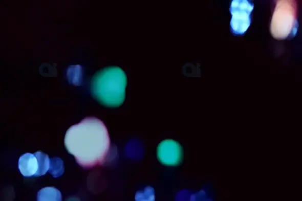 Vibrant Multicolor Bokeh Lights in Motion