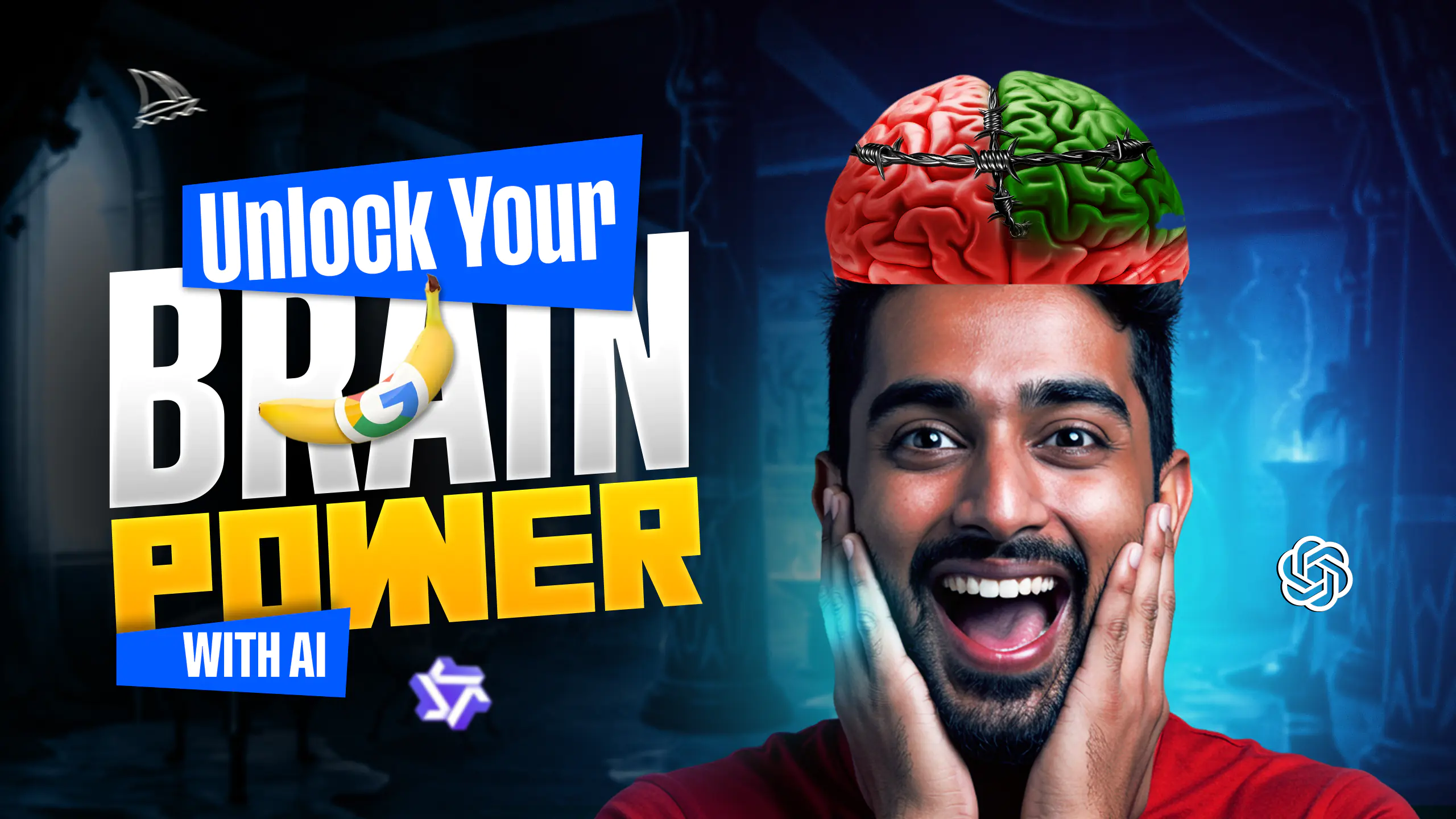 AI Brain Power Course Promo Template
