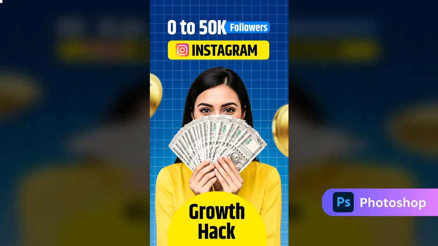 Social Media Growth Hack Story Template