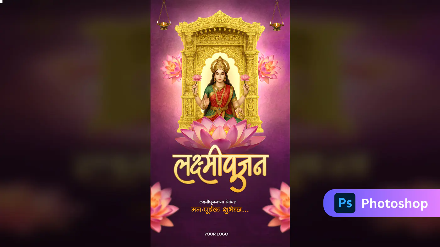 Lakshmi Pujan Greeting Template