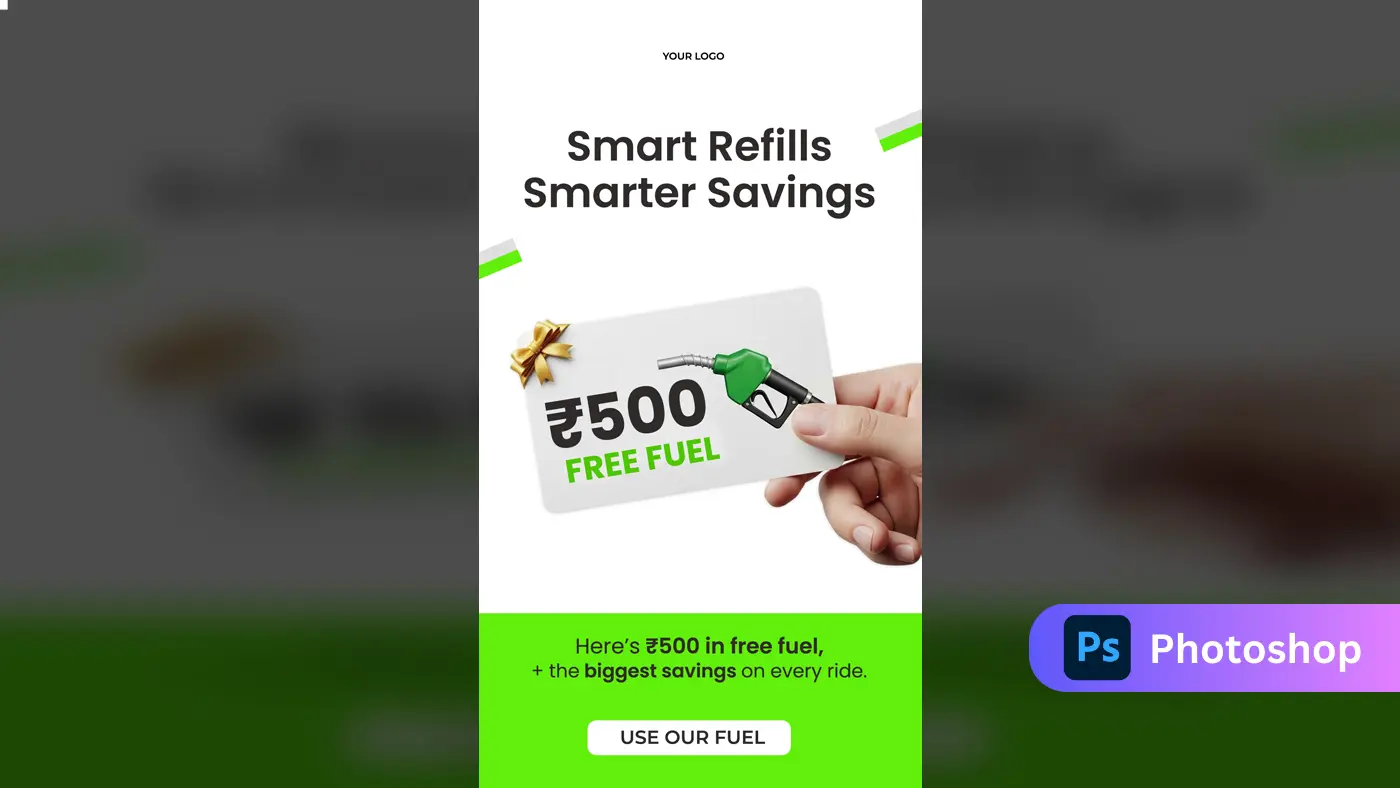 Fuel Discount Promotion Social Media Template