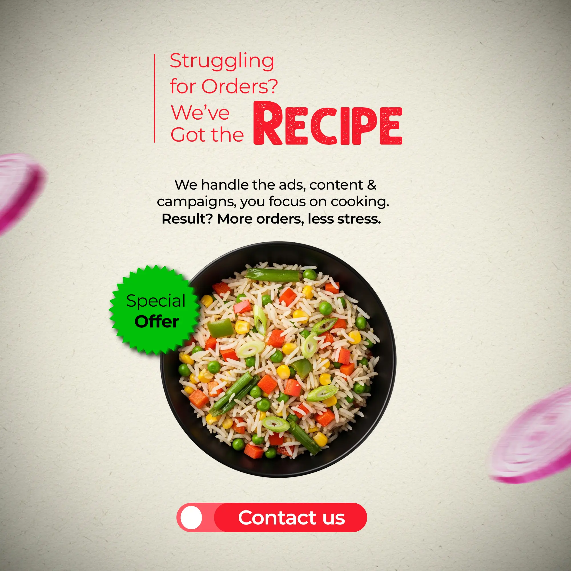 Food Business Marketing Ad Template