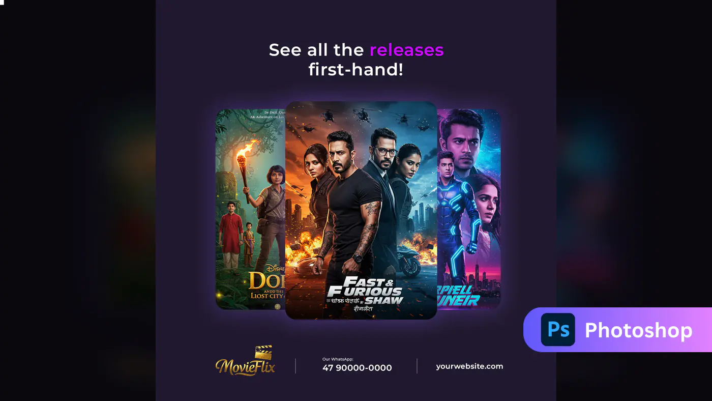 Movie Streaming Service Promo Template
