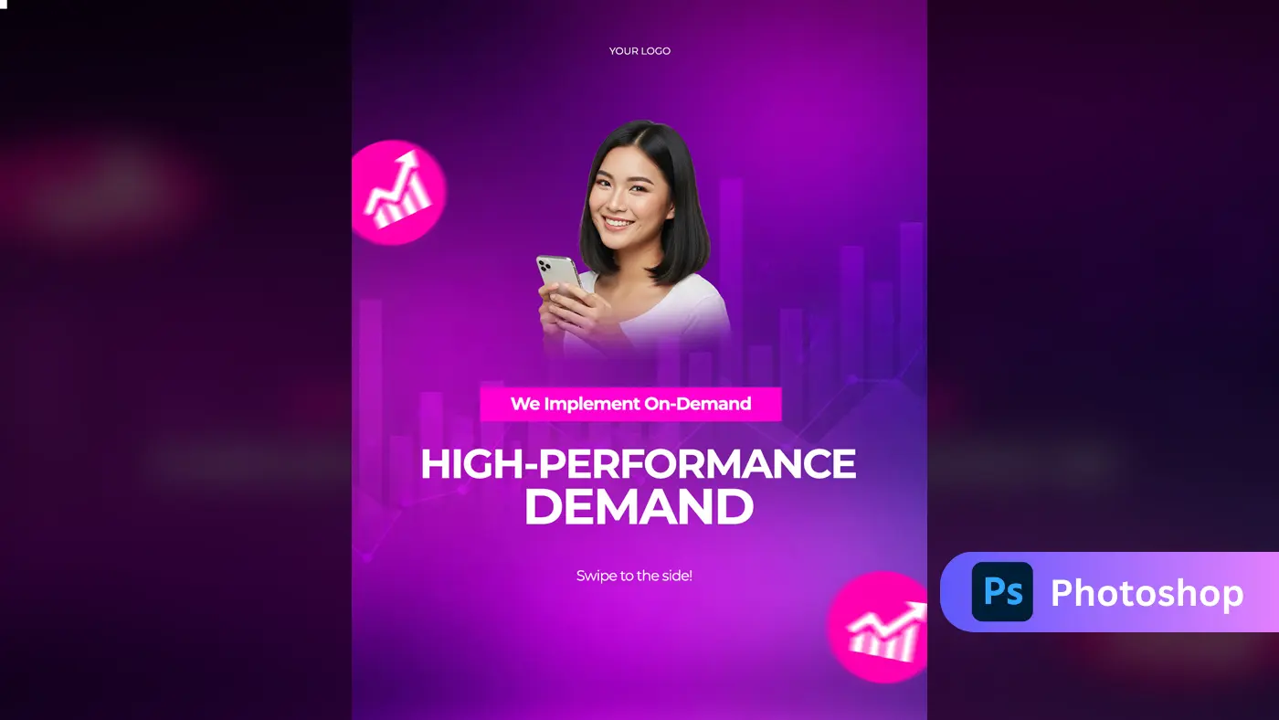 Corporate Performance & Growth Ad Template