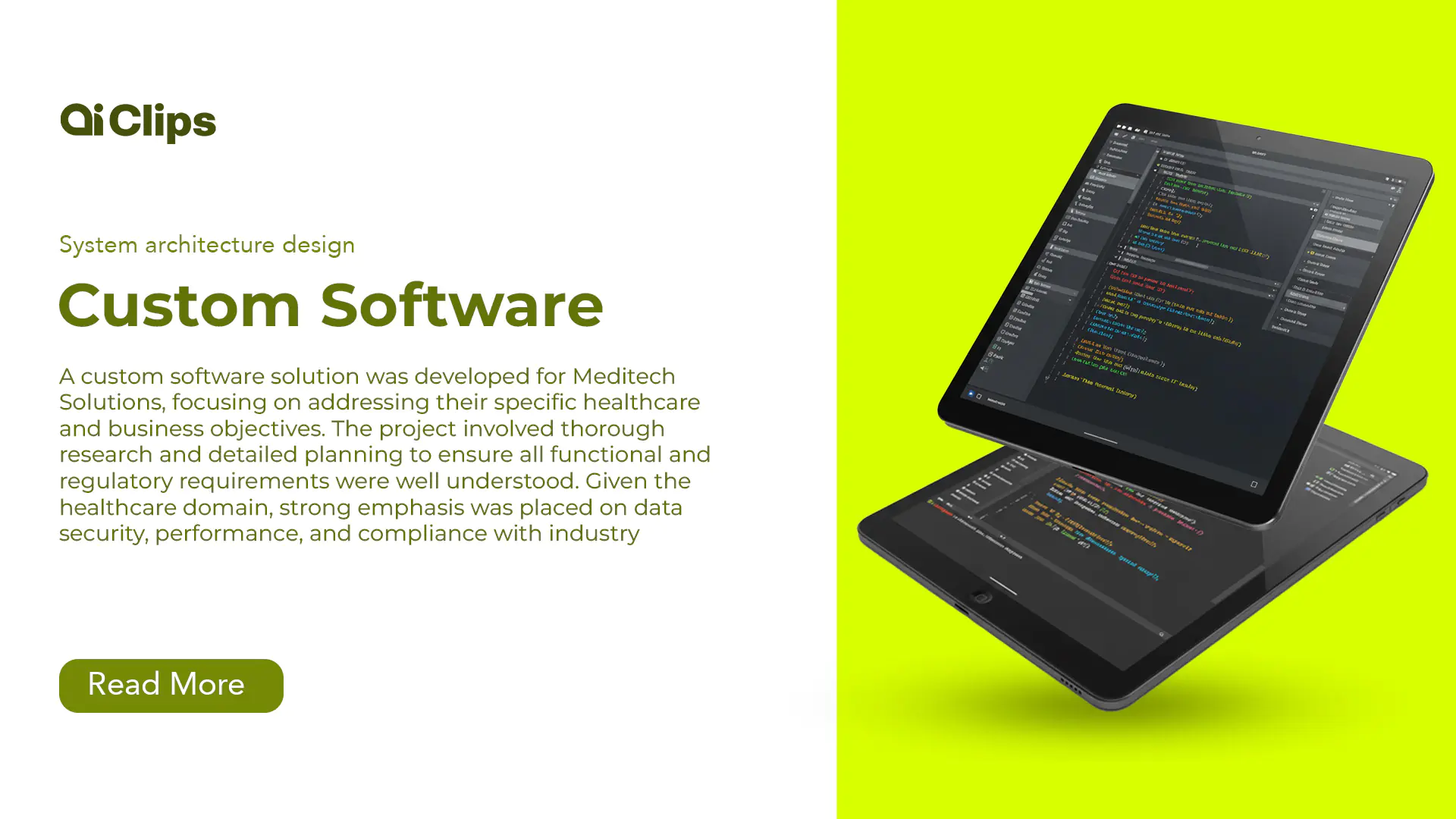 Custom Software Development Showcase Template