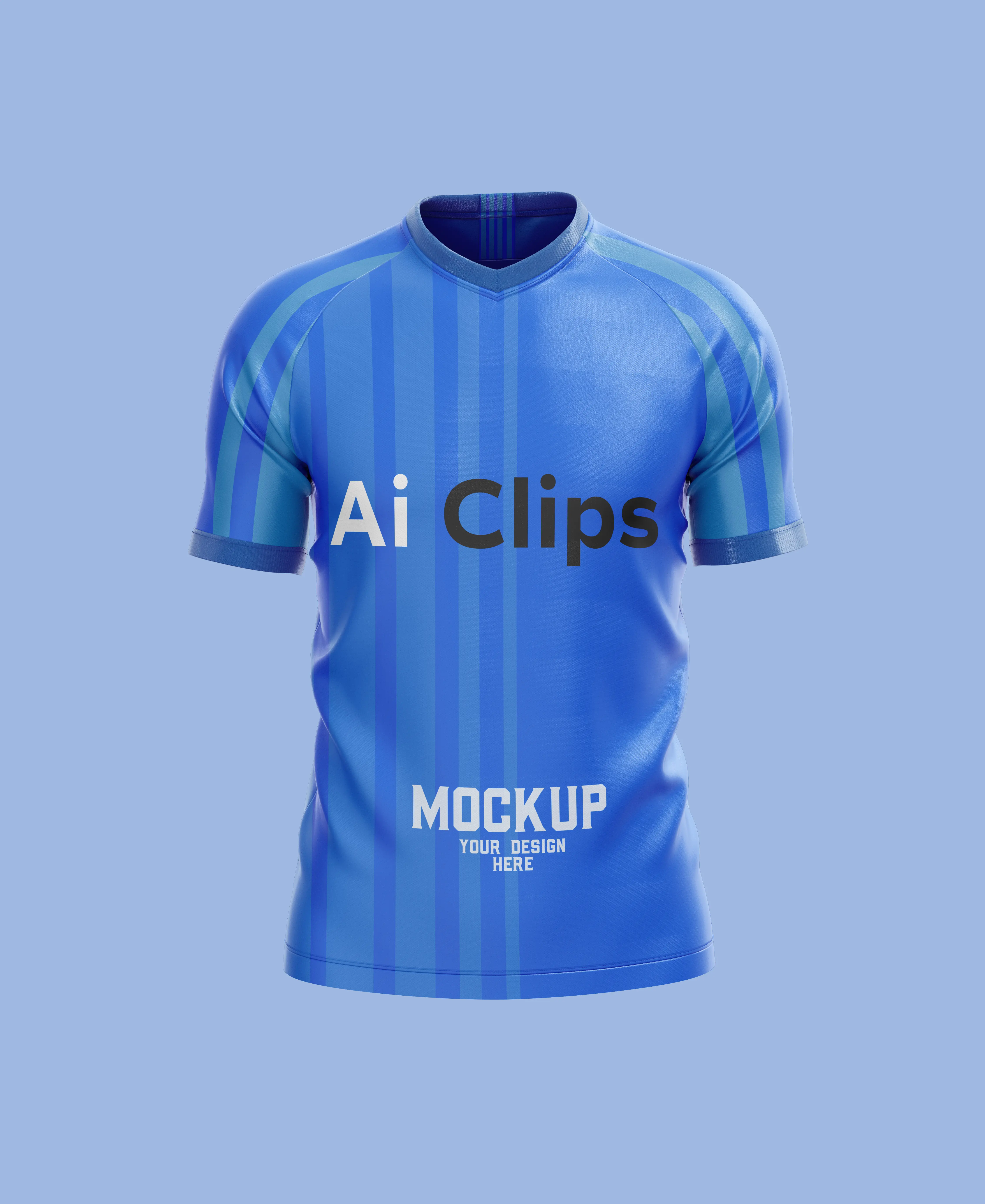 Front View Sports Jersey Mockup