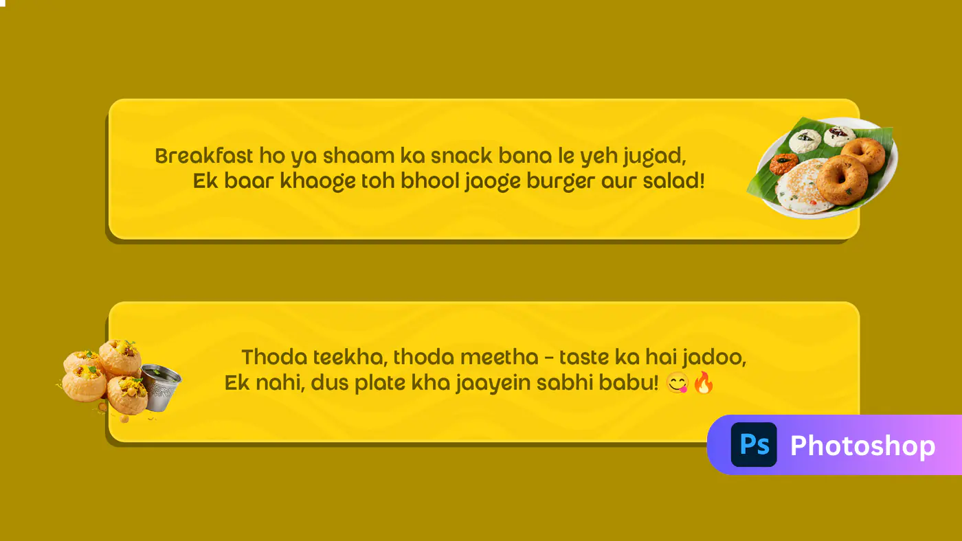 Food Promotion Template with slogen