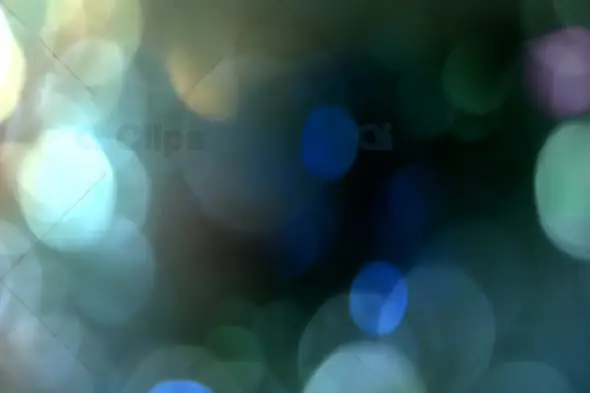 Soft Blue and Green Bokeh Light Overlay