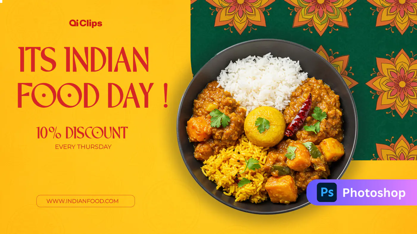 Indian Food Day Discount Promotion