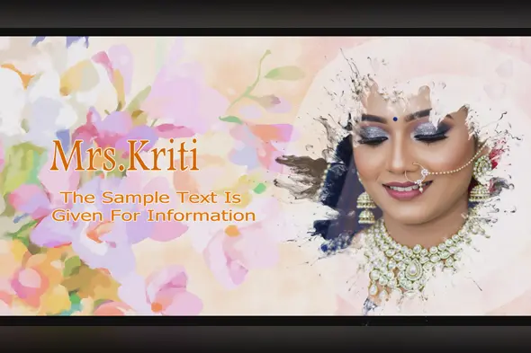 Watercolor Florals Title Template with Edius 8 Pro