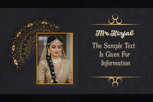 Elegant Traditional &  Mandala Design Wedding Title Template with Edius 8 Pro