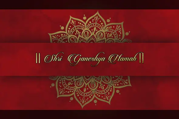 Deep Red Elegant Background Golden Mandala Title With Edius 8 Pro