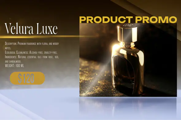 Luxury Perfume Product Promo Template