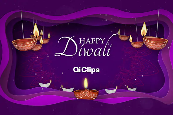 Curved Diwali Greeting Animation Template