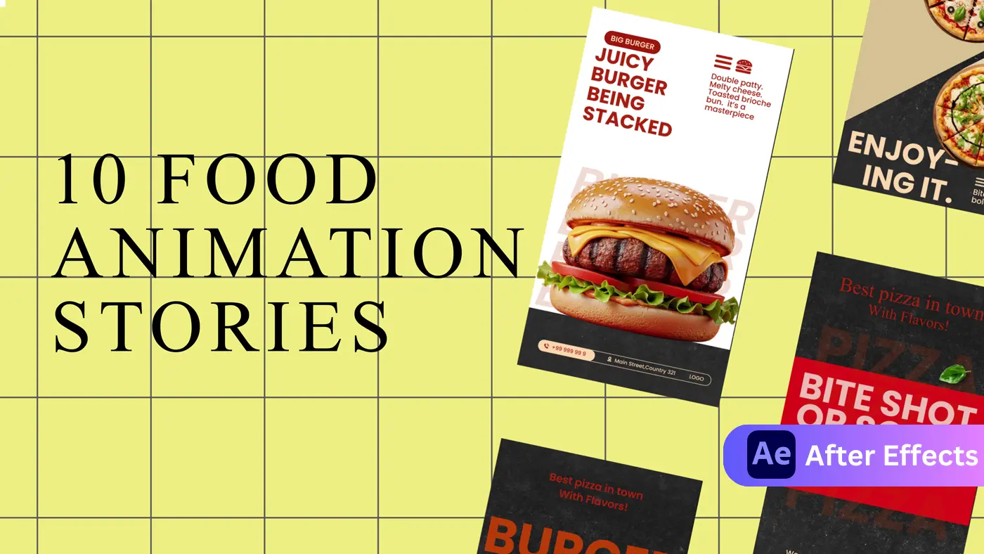 10 Animated Food Stories for Social Media | AIClips