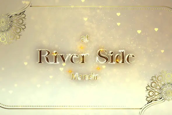 Elegant Golden Wedding Save the Date Template