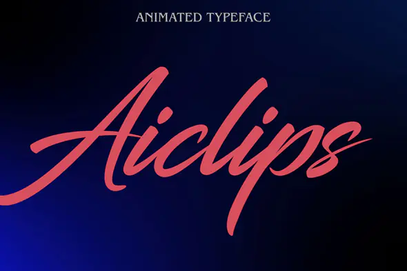 Sleek Animated Typeface Intro Template