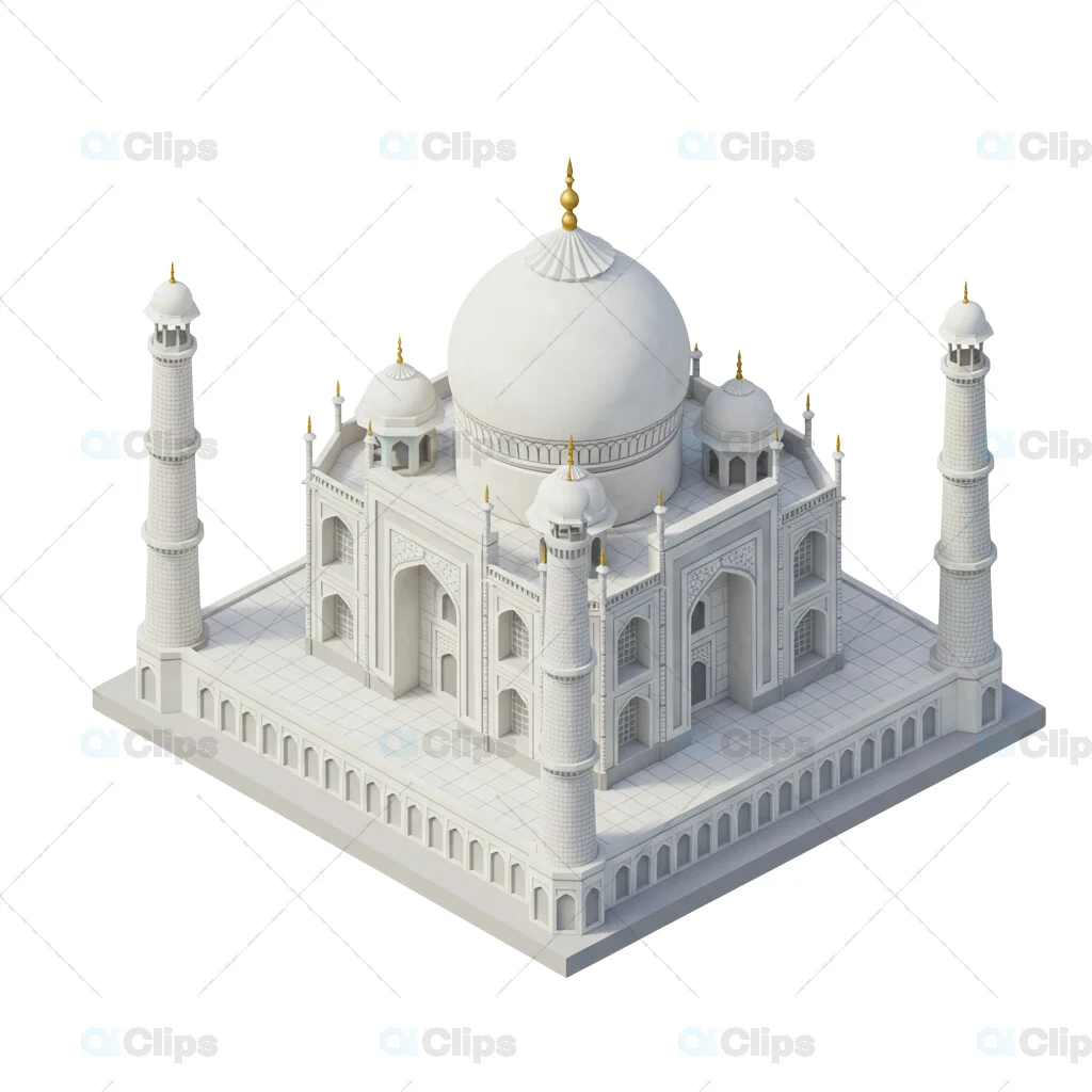 3D Taj Mahal Illustration