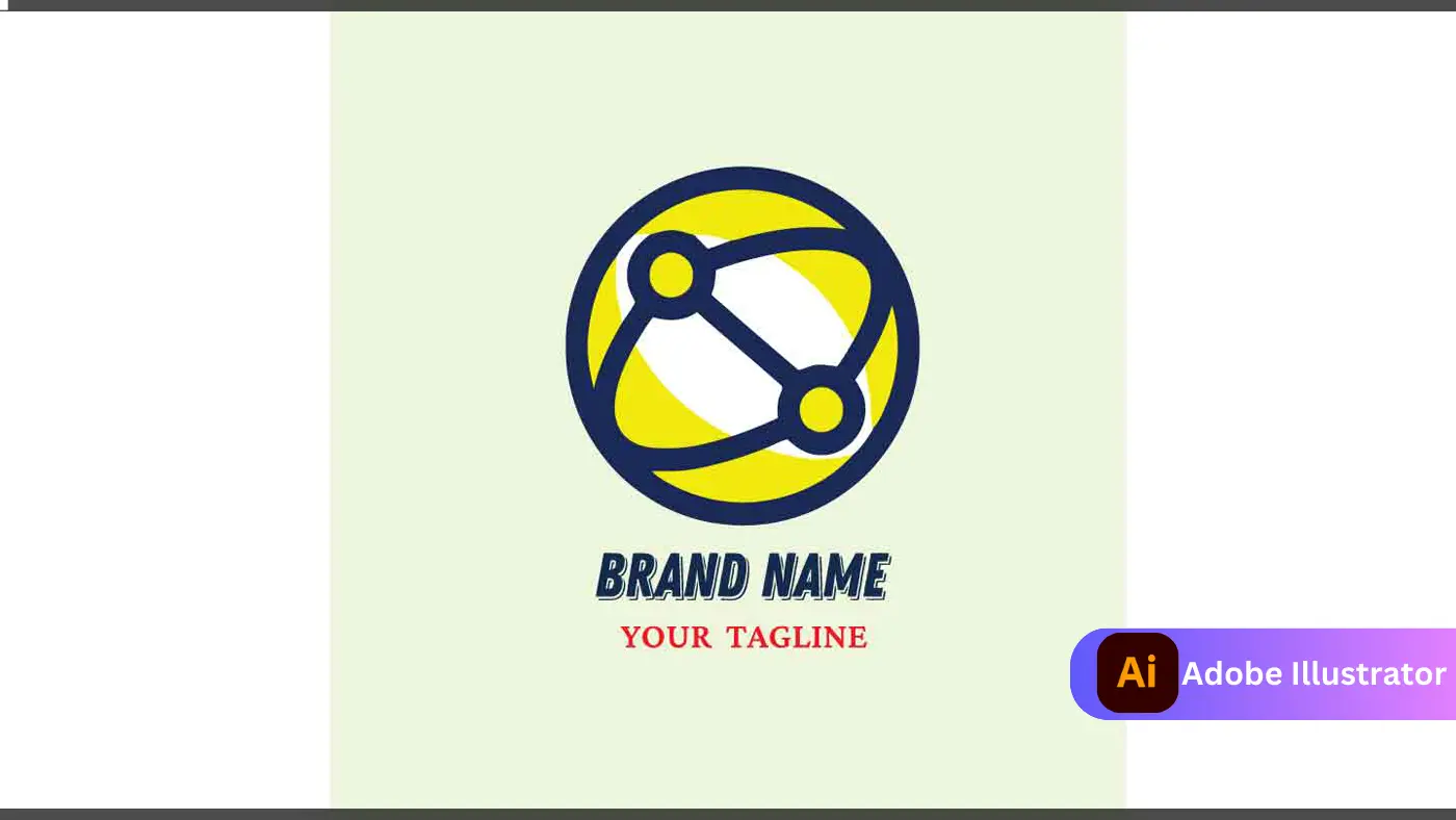 Minimalist Connected Nodes Circle Logo Design
