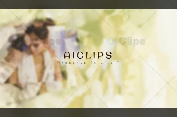 Elegant Wedding invitation with Bokeh Background
