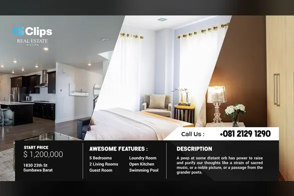 Modern Real Estate Property Showcase promo Templates