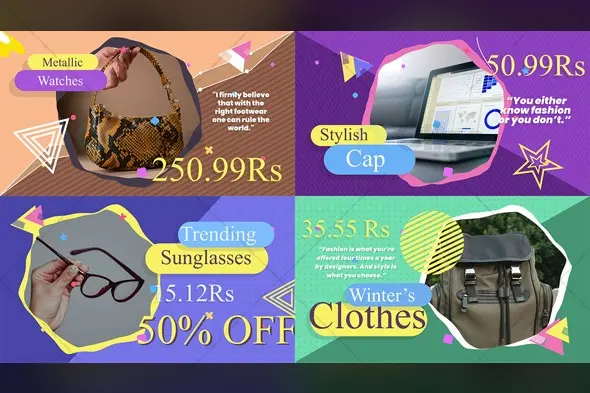 Fashion Products Promotional Sale Template