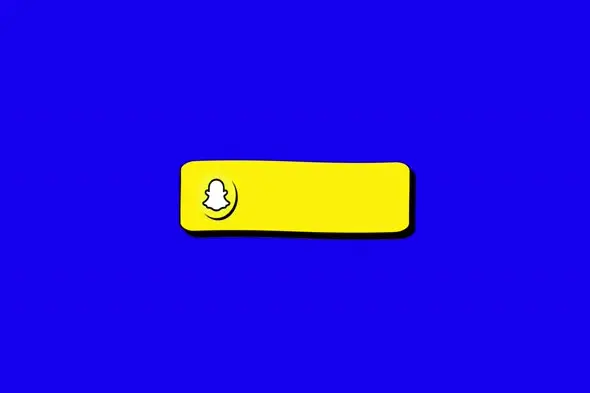 Snapchat Logo Yellow lower thirds on Blue Background