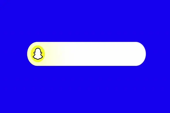 Snapchat Search Bar with Ghost Icon on Blue Background lower thirds