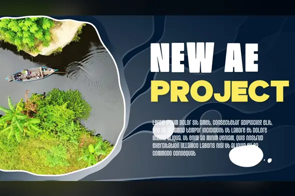colourful liquid slideshow After Effects Template