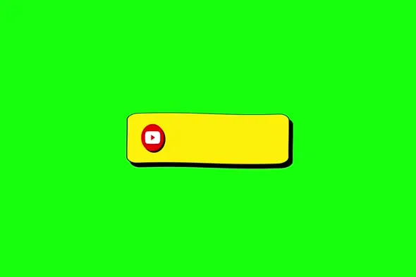 Animated YouTube Subscribe Button on Green Screen