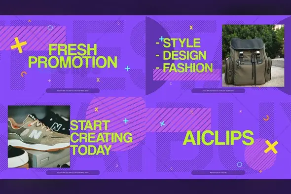 Modern Fashion Promotional Slides Template