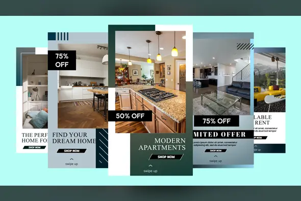 Real estate Instagram Stories Template Pack