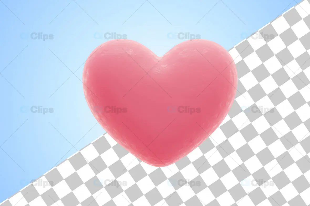 3D Textured Pink Heart Icon