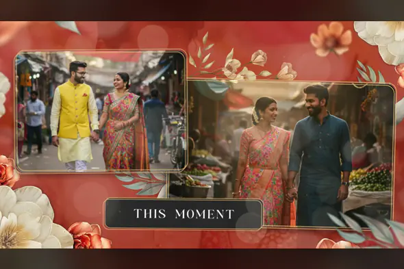 This Moment Romantic Slideshow Template for Couples | Indian Love Story | After Effects