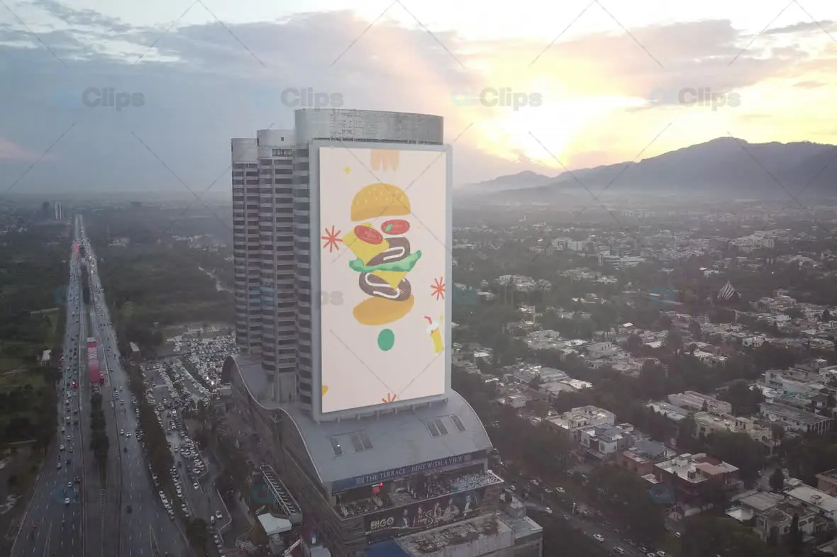 Urban Billboard Advertising Mockup Template