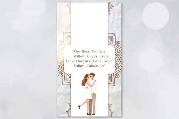 Enhanced Romantic Wedding Invitation Video