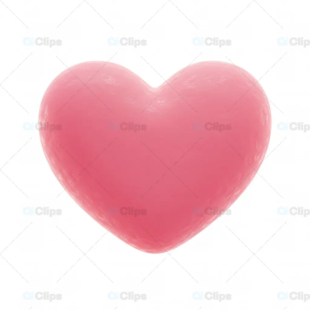 3D Textured Pink Heart Icon