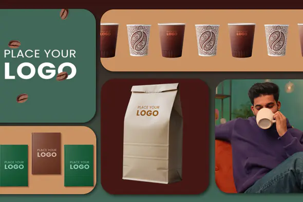 Coffee Shop Branding Kit Video Template