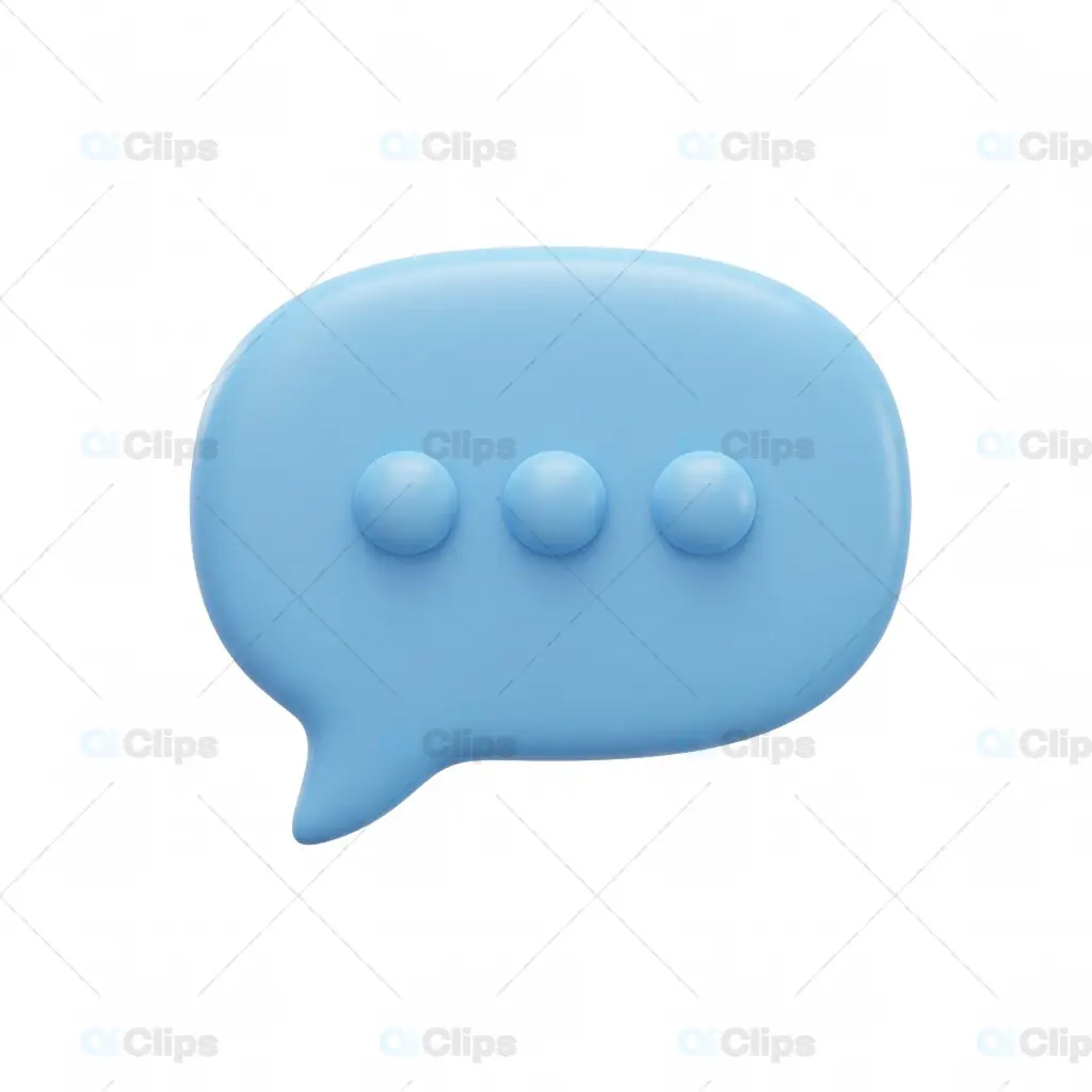 3D Chat Bubble Icon