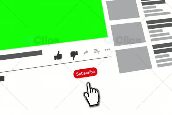 Green Screen Subscribe and Like Animation Overlay