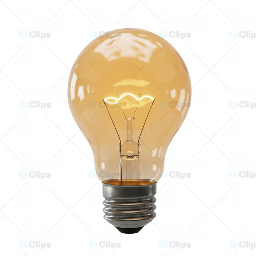 3D Light Bulb Icon
